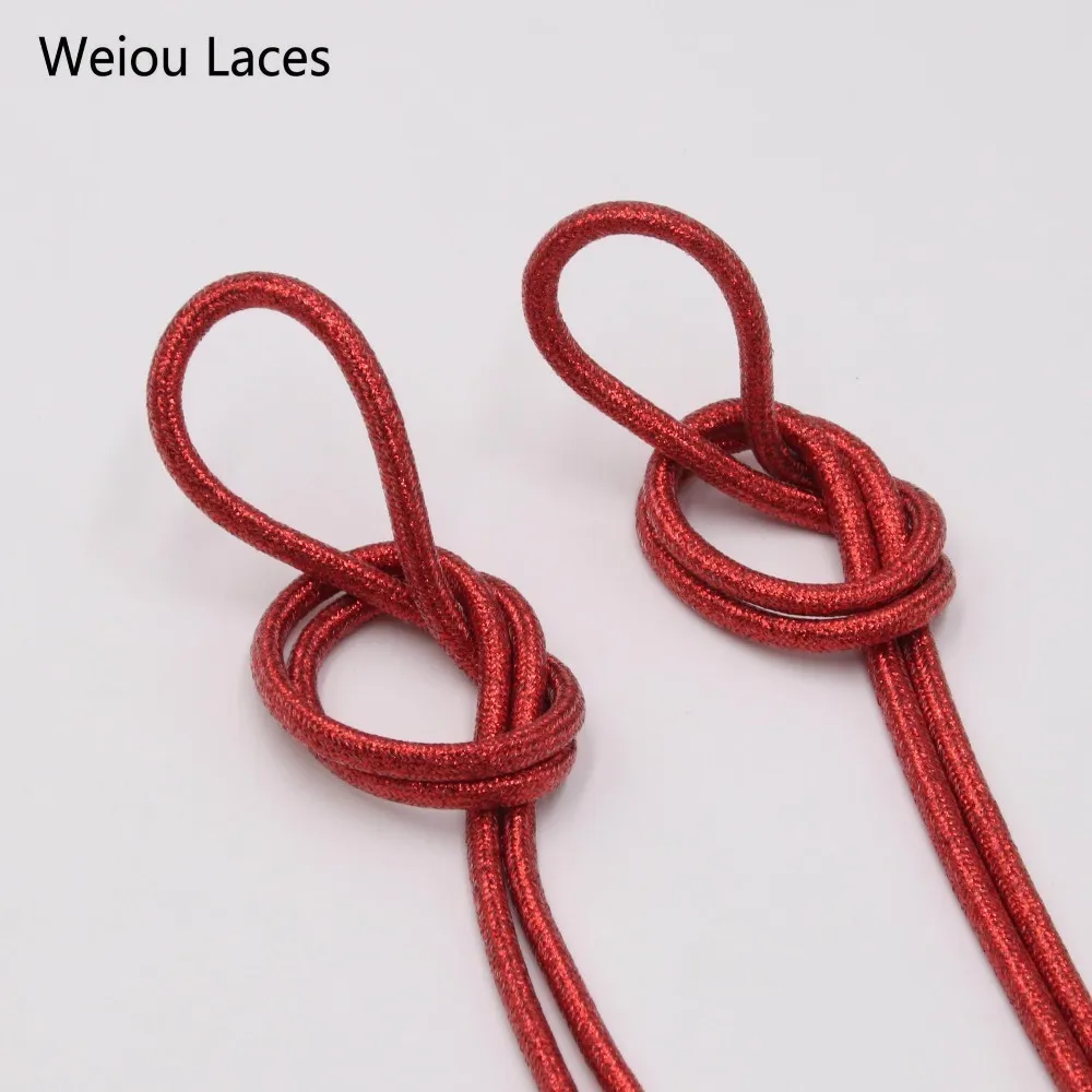 Weiou splendidi lacci per scarpe glitterati con lucentezza perlata lacci colorati dorati Shoestring con perle bianche per scarpe sportive in tela