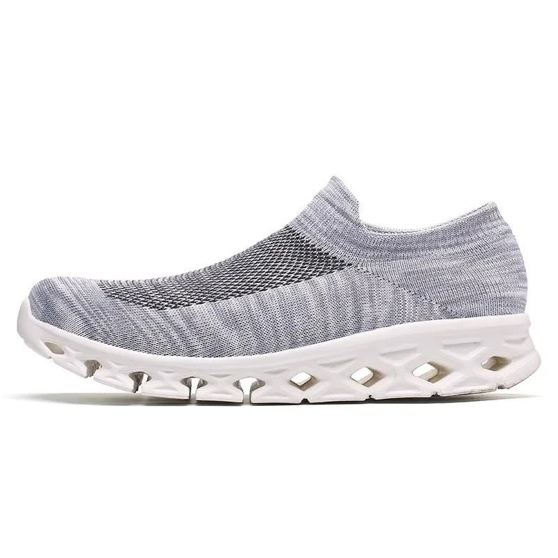 Unisex Sneakers Men's Trainers Knitted Fabric Slip-on Socks Shoes Couple Yoga Fitness Sports Shoes Walking Jogging Running Shoes