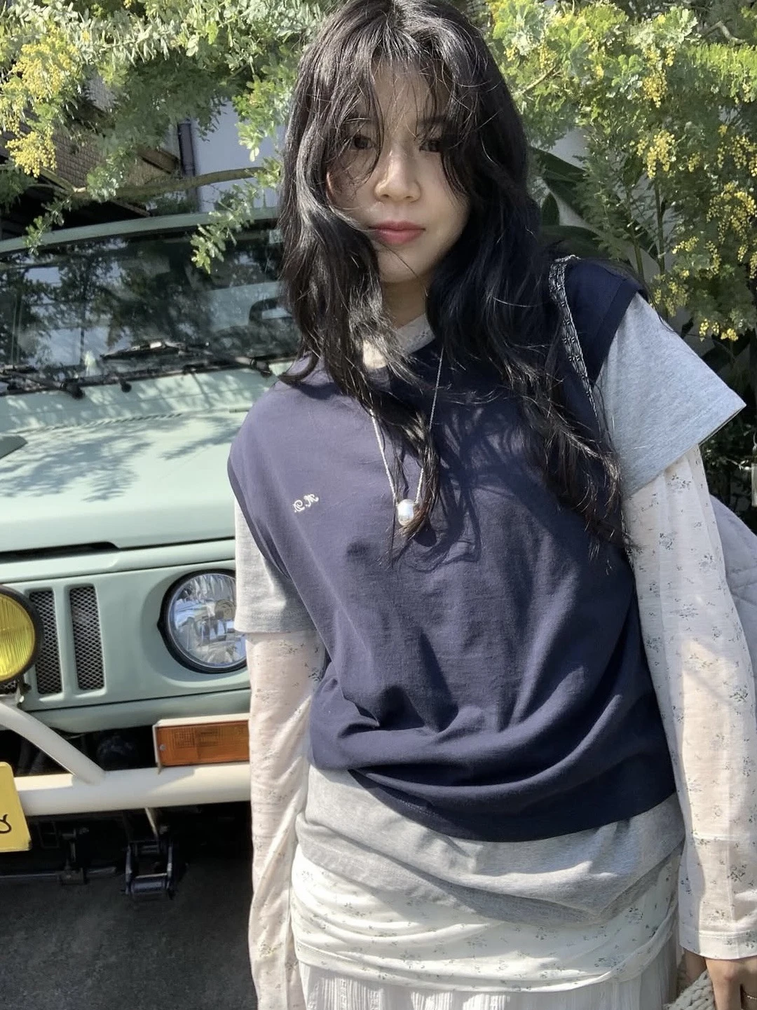 

Свободная футболка с цветочным принтом, комплект из двух предметов, корейский стиль, для повседневной носки, летний, для поездок на работу