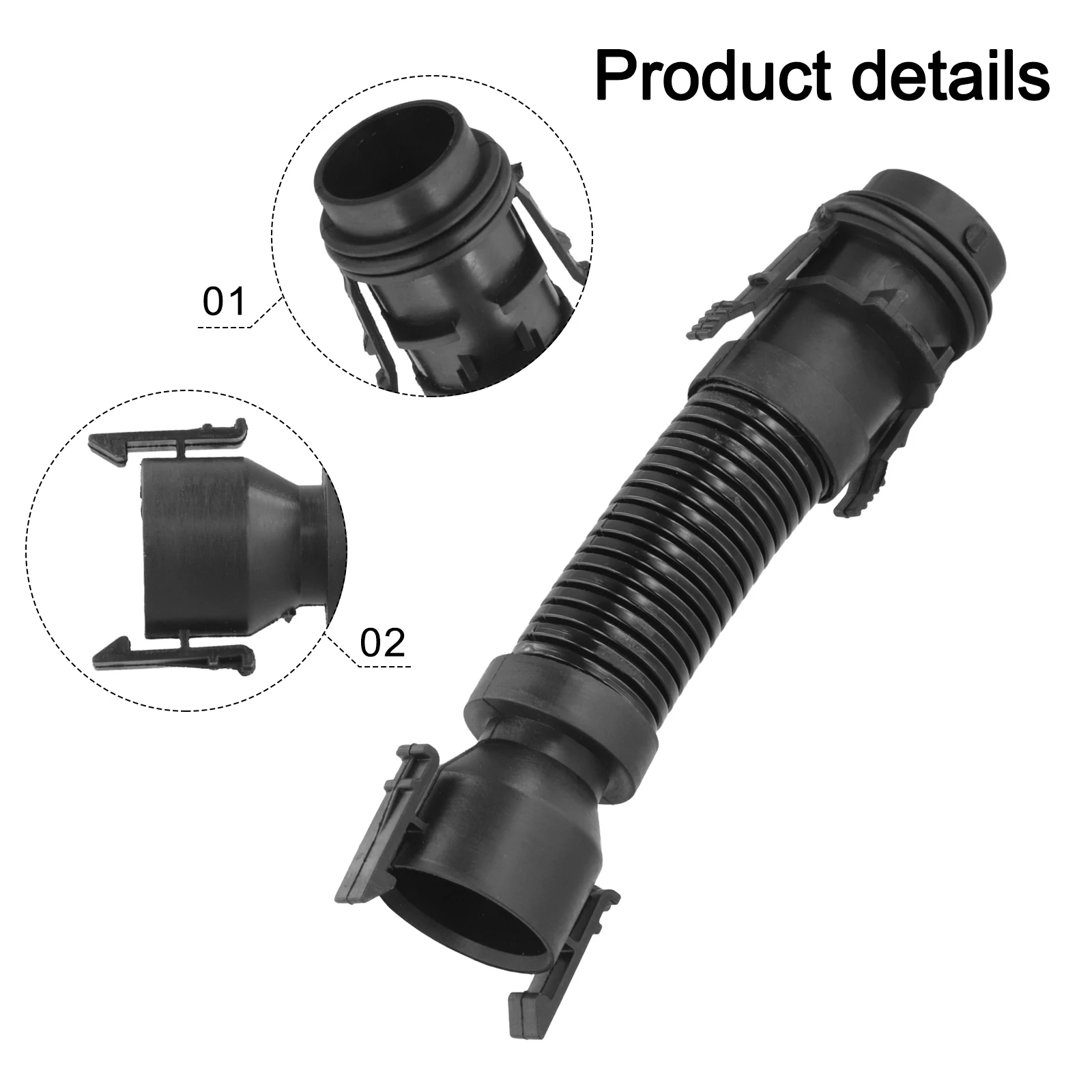 Crankcase Breather Pipe Hose 13718513538 For BMW N47N Air Intake System Direct Fit Plastic Tube Auto Repair Parts