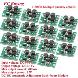 1-50Pcs DC-DC buck-boost Converter module 3V~15V to 1V~15V 5V 6V 9V 12V 700ma/5W Step Down/UP Adjustable Power Voltage Regulator