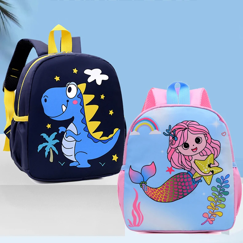 Toddler Dinosaur Schoolbag Cartoon Cute kindergarten Baby Boy Girls Backpack Blue Pink Kids Satchels Mochila Infantil Escolar