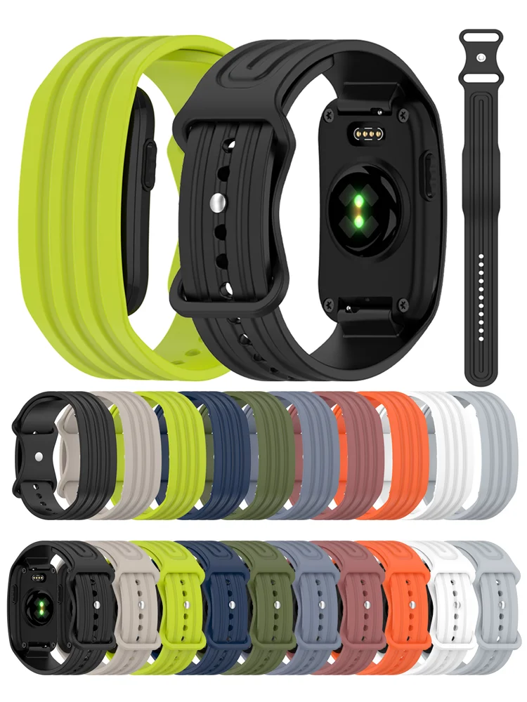Silikonarmband für Garmin CIRQA Smart Band Acht-Zeichen-Schnalle Sportliches Atmungsaktives Armband Garmin CIRQA Smart Band