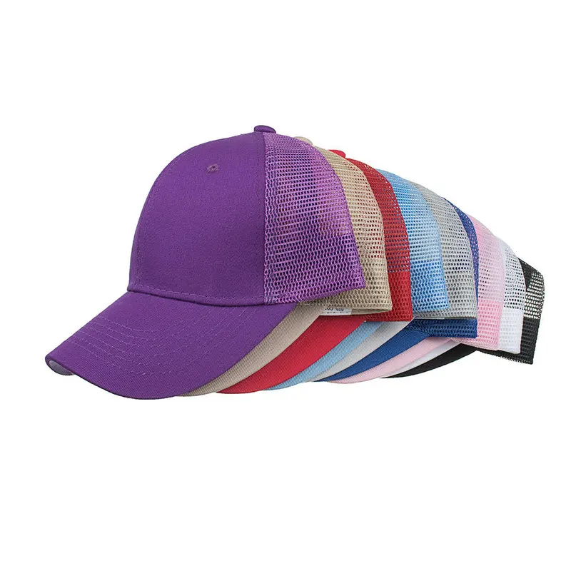 Spring and summer new product light edition9Colored mesh baseball cap, sunshade outdoor sun hat