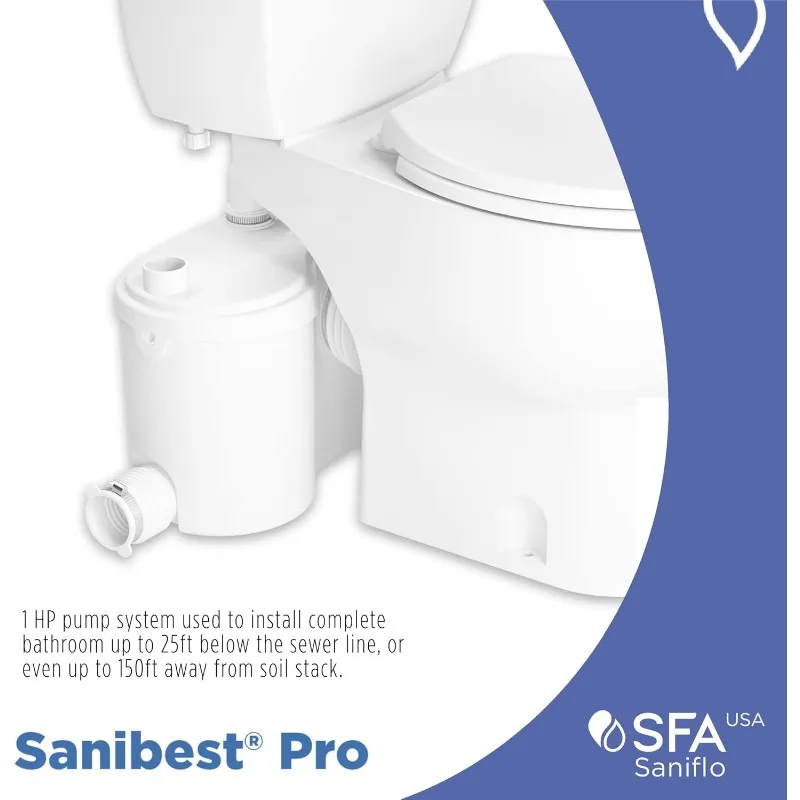 Sanibest Pro - Full Bath Install - Upflush - Residential & Commercial