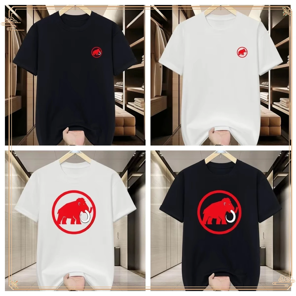 

Small and Trendy Summer Pure Cotton Loose Fitting Men's Half Sleeved Short Sleeved T-shirt for Couples Ins