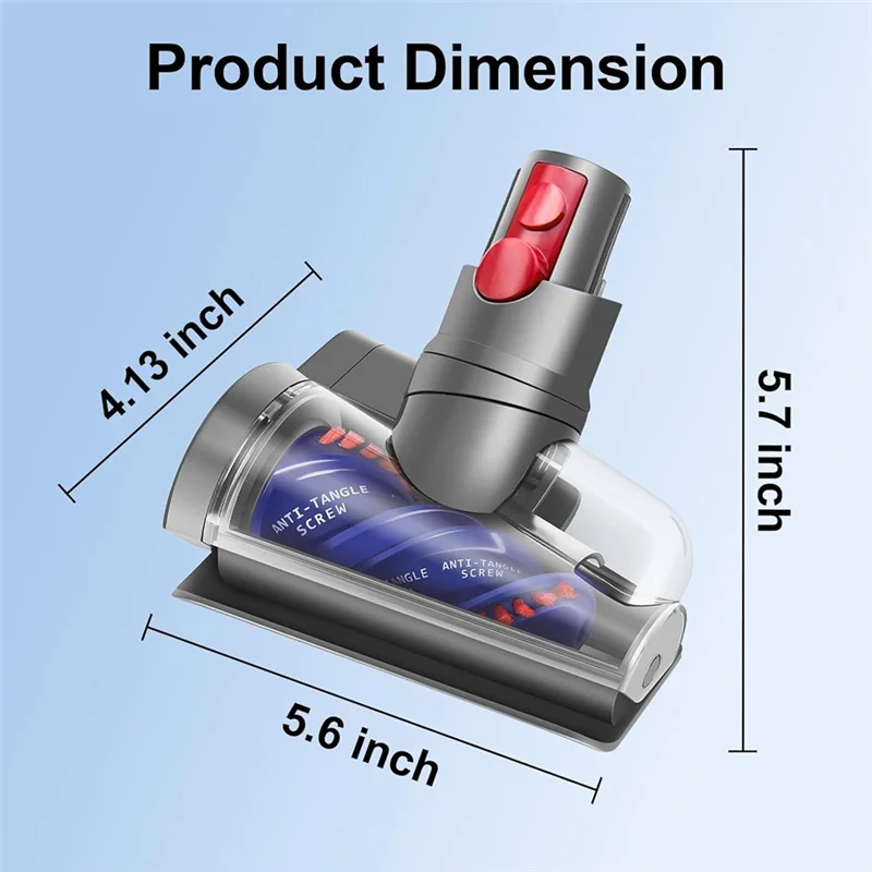 A02V-Für Dyson V12 Detect Slim/V10 Digital Slim/SV18/SV20 Kompatibel Anti-Tangle Bürstenkopf Ersatzteile Vakuum