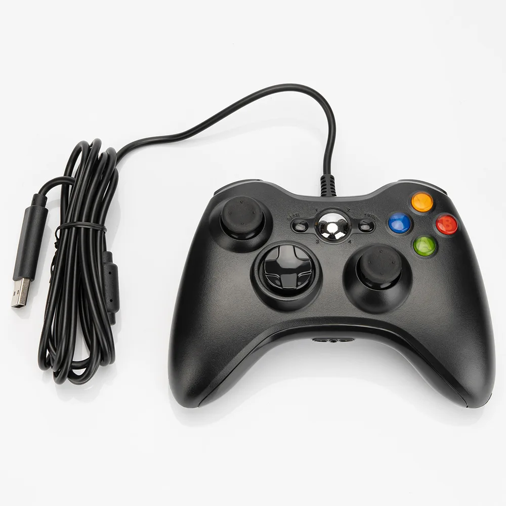 Wireless/Wired Controller für Xbox 360 Game Controller mit Dual-Vibration-Turbo, kompatibel mit Xbox Slim und PC-Fenster