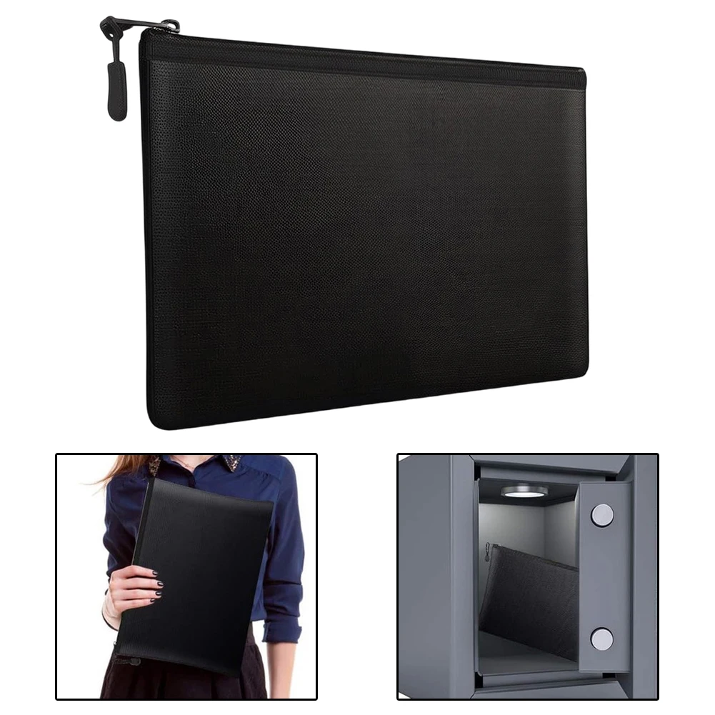 Silicone Aluminum Foil Fireproof File Bag Waterproof Bag Fireproof File Bag Spacious Capacity Waterproof Fireproof Bag