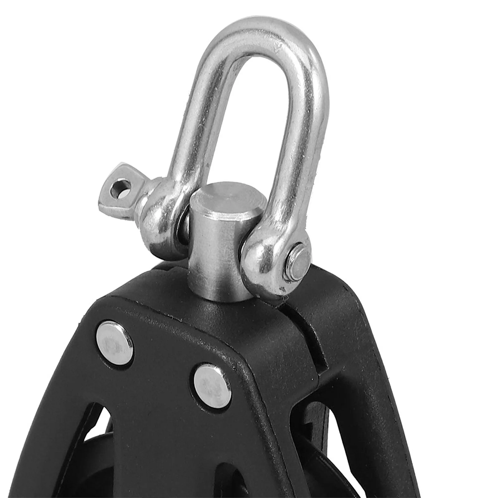 2 個ダブルプーリーブロックナイロンステンレス鋼ベアリングマリンヨット重量ケーブルジム機器マリンプーリーブロック