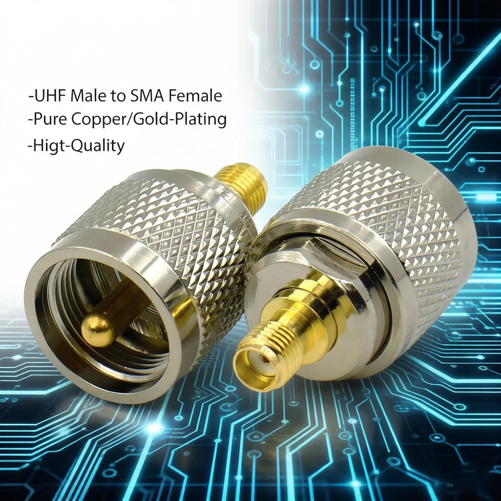 

Разъем UHF (папа) на SMA (мама) SO239 PL259 (папа) VHF RF-адаптер прямой для CB-радио/портативных раций/раций-переговорных устройств