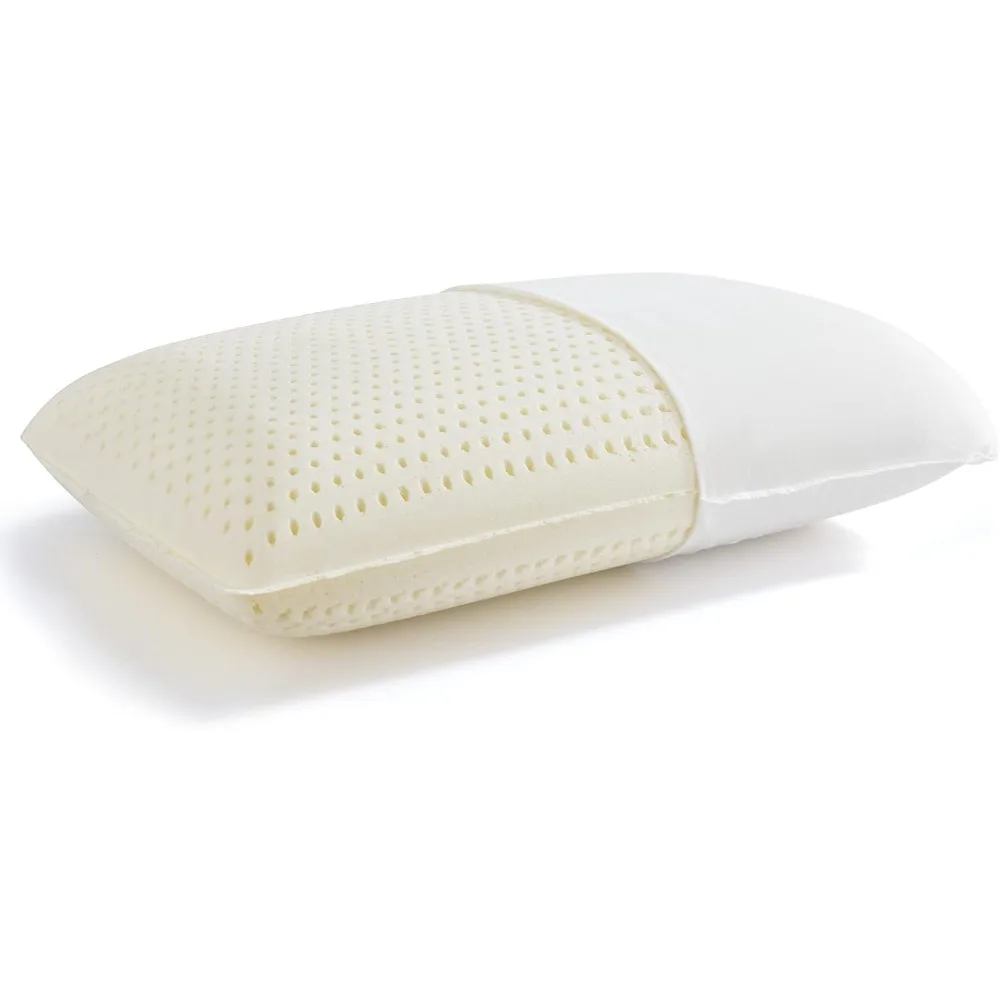 

Talalay Natural Latex Pillow Sleeping Bed Pillow, Medium Firmness Latex Pillow for Side, Back, and Stomach Sleepers, Removable B