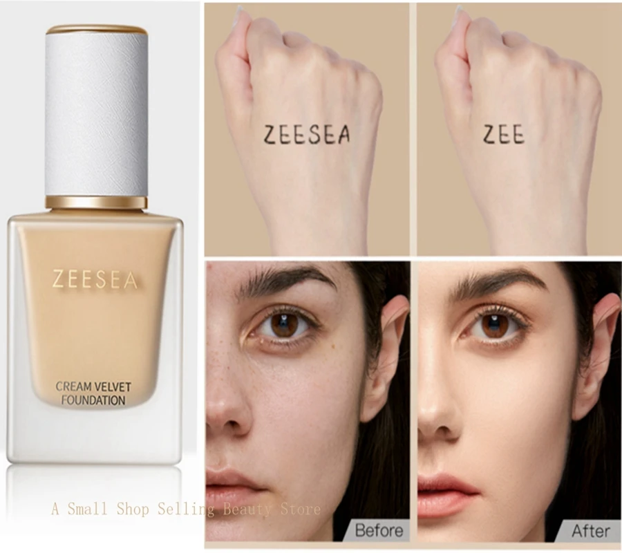 ZEESEA Velvet foundation cream BB Cream Moisturizing Oil Control Waterproof concealer Mixed Oily Isolating Cream 20ml