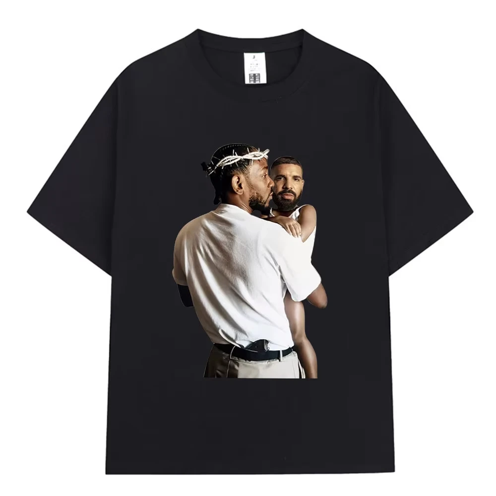 Rapper Kendrick Lamar Drake Funny T Shirt Mr Morale & The Big Steppers T Shirts Men Fashion Hip Hop Vintage T-shirts Streetwear