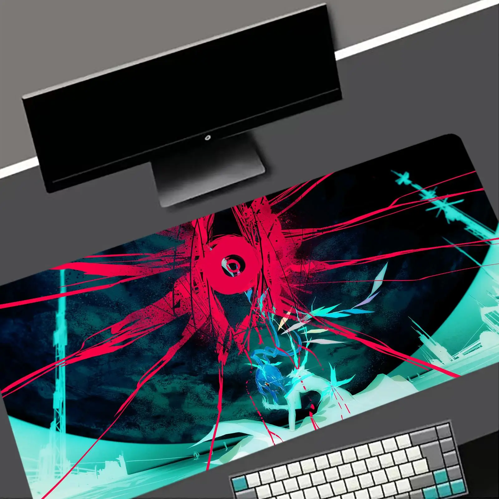 T-touhou project utsuho reiuji Mouse Pad 500X1000 mm Large Gaming Mousepad Gamer XL Rubber Otaku Keyboard Pad Laptop Desk Mat