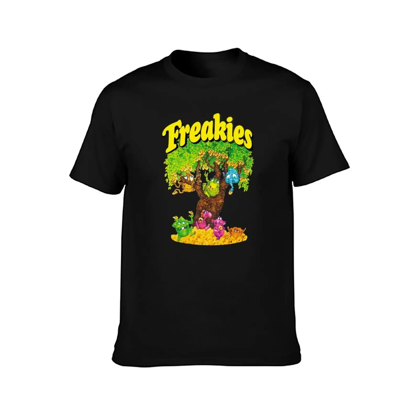 Freakies Cereal Art Ilustración Cámíseta Logo Barato Tee Logo Para T-Shirt new edition oversized mens big and tall t shirts