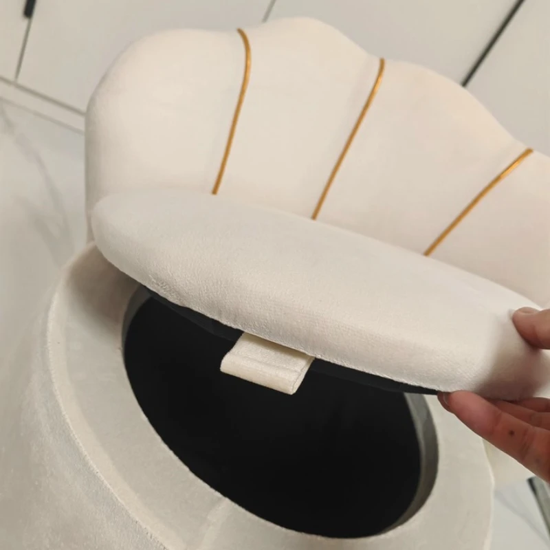 

Бархатное вращающееся кресло для макияжа со спинкой для гостиной, одиночный диван-стул, туалетный столик для спальни, роскошное съемное сиденье для хранения