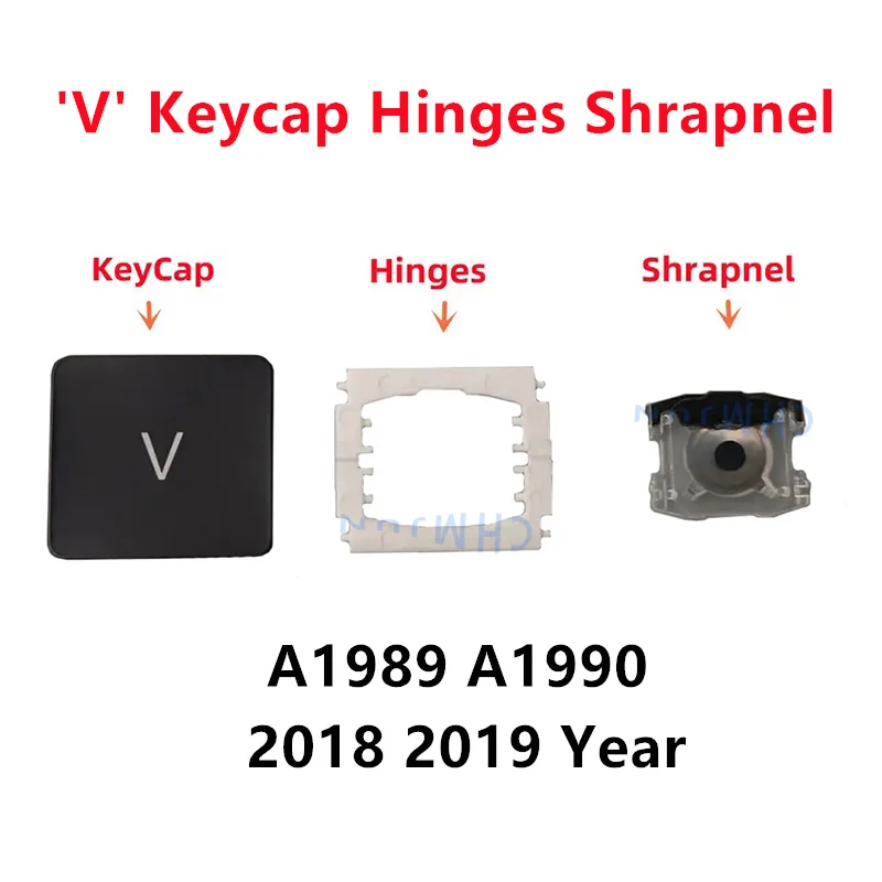 Replacement Individual A1990 A1989 V KeyCap Hinges Shrapnel for MacBook Pro Model Keyboard to Replace