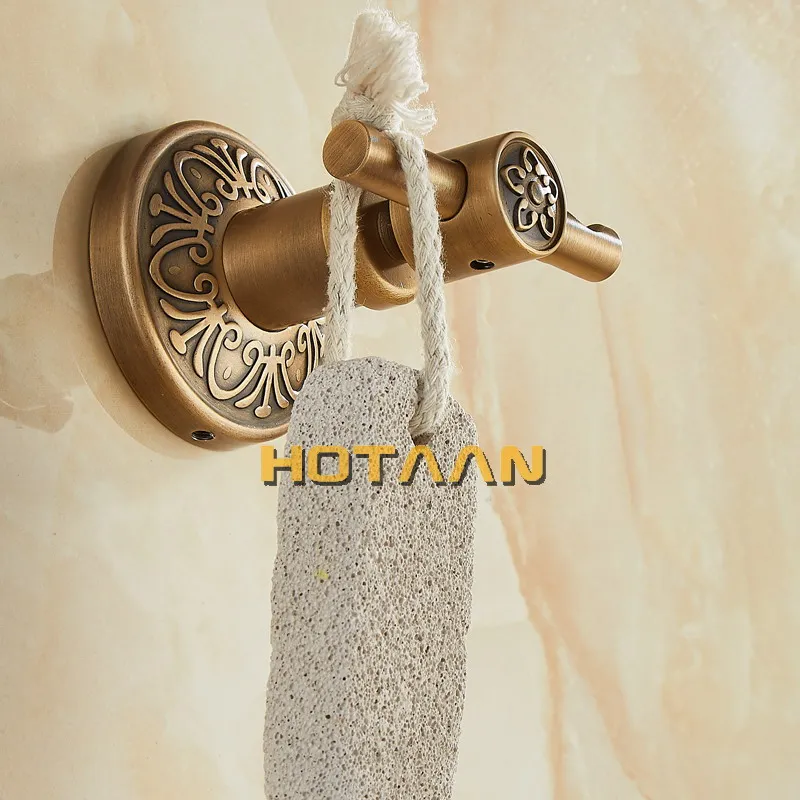 Robe Hook,Clothes Hook,Aluminium Construction with antique brass finish,Wall Mounted Bathroom hook Bathroom Accessories,YT14202
