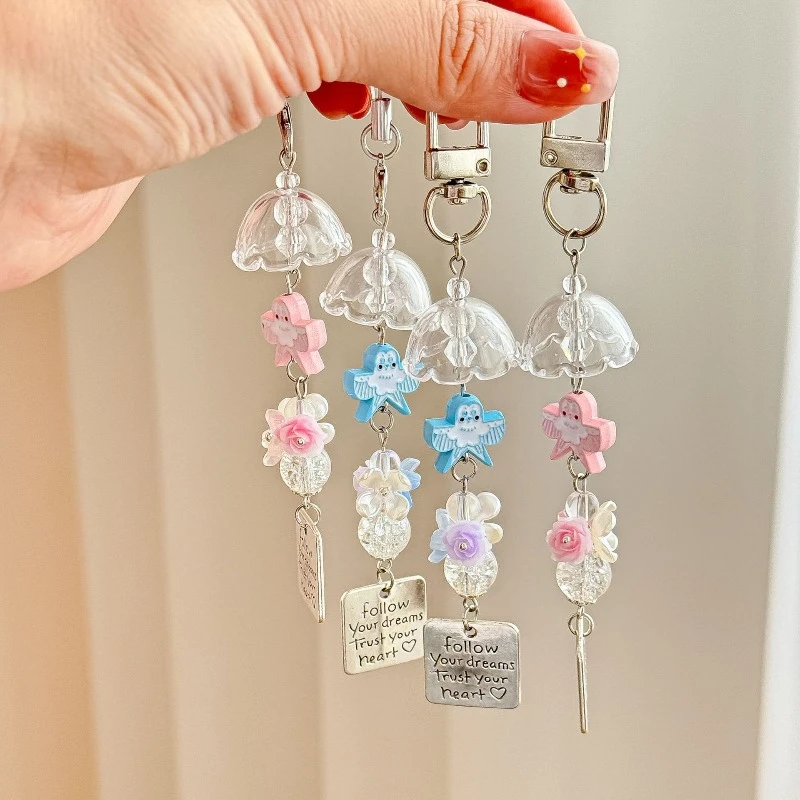 Ciondolo aquilone fatto a mano con catena mobile, simpatico ciondolo per borsa per fotocamera GuBen Cardbook