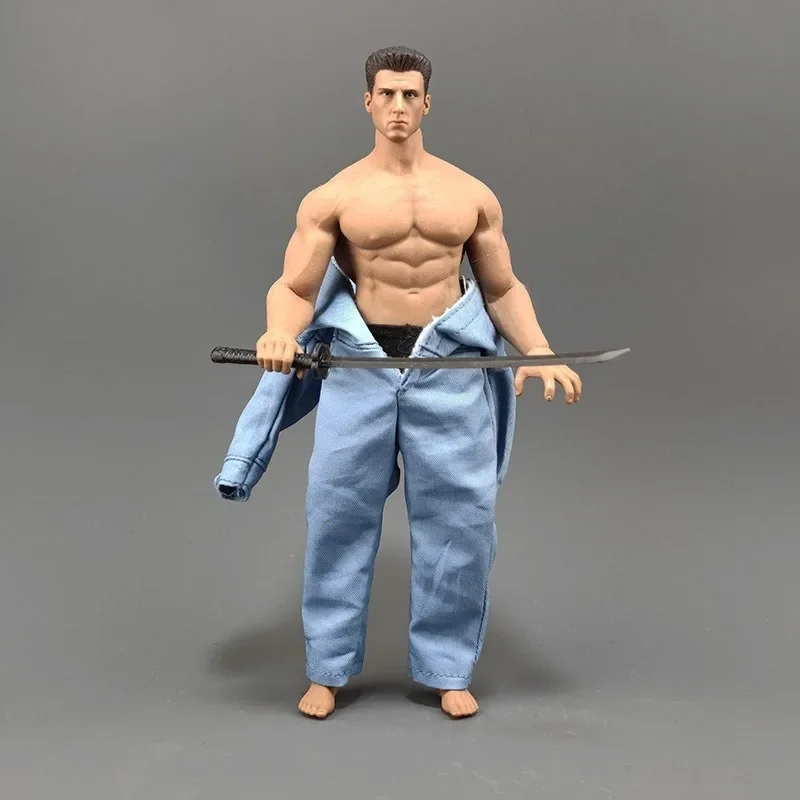 بدلة للجسم فضفاضة نقية باللون الأزرق للرجال بمقياس 1/12 نموذج ملابس الجنود لشخصيات الحركة مقاس 6 بوصات GWToys جسم قوي