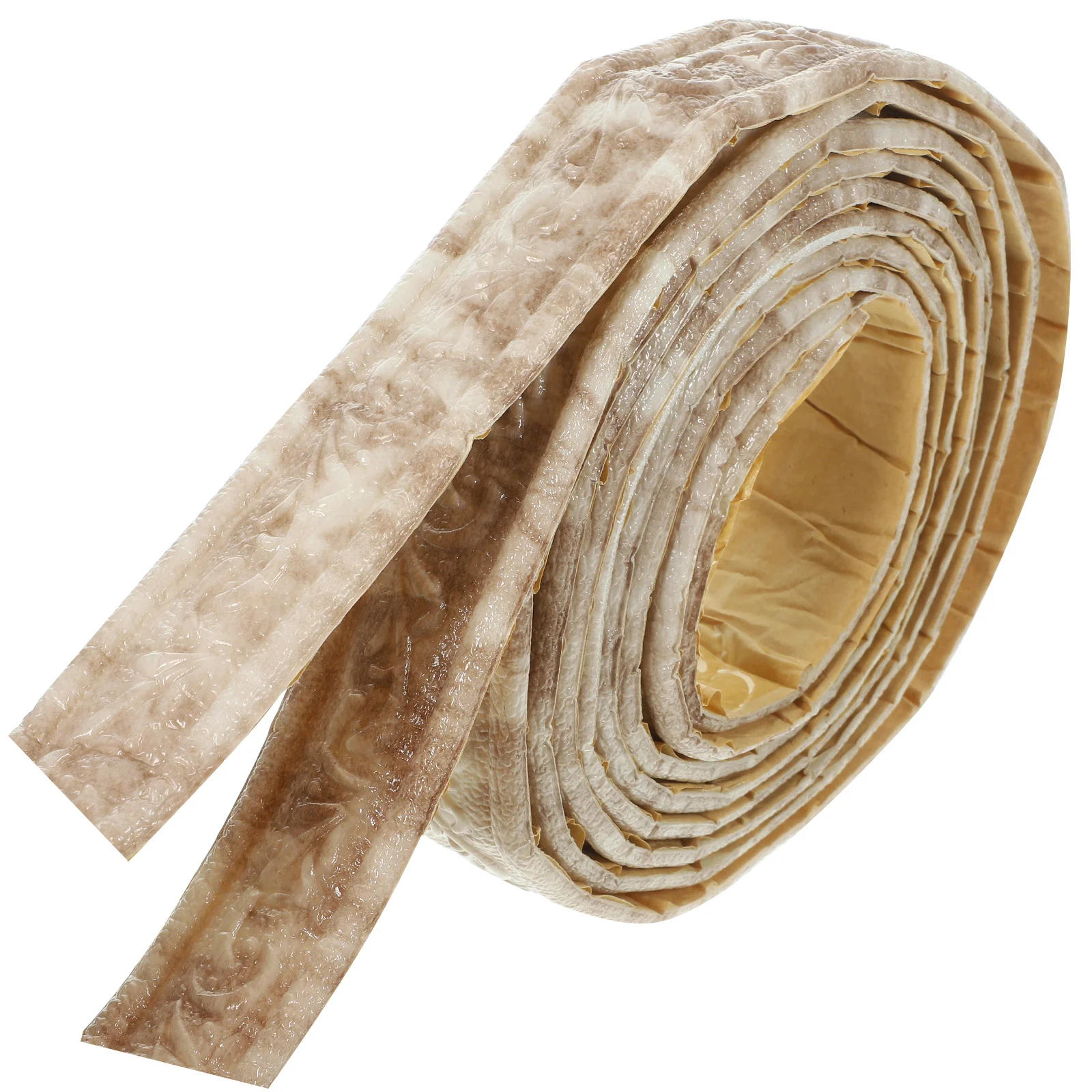 2 لفات الخصر واللوح صب تقليم 4.5 سنتيمتر ذاتية اللصق قشر عصا جدار الزاوية تقليم مرنة دائم السد الشريط للجدار