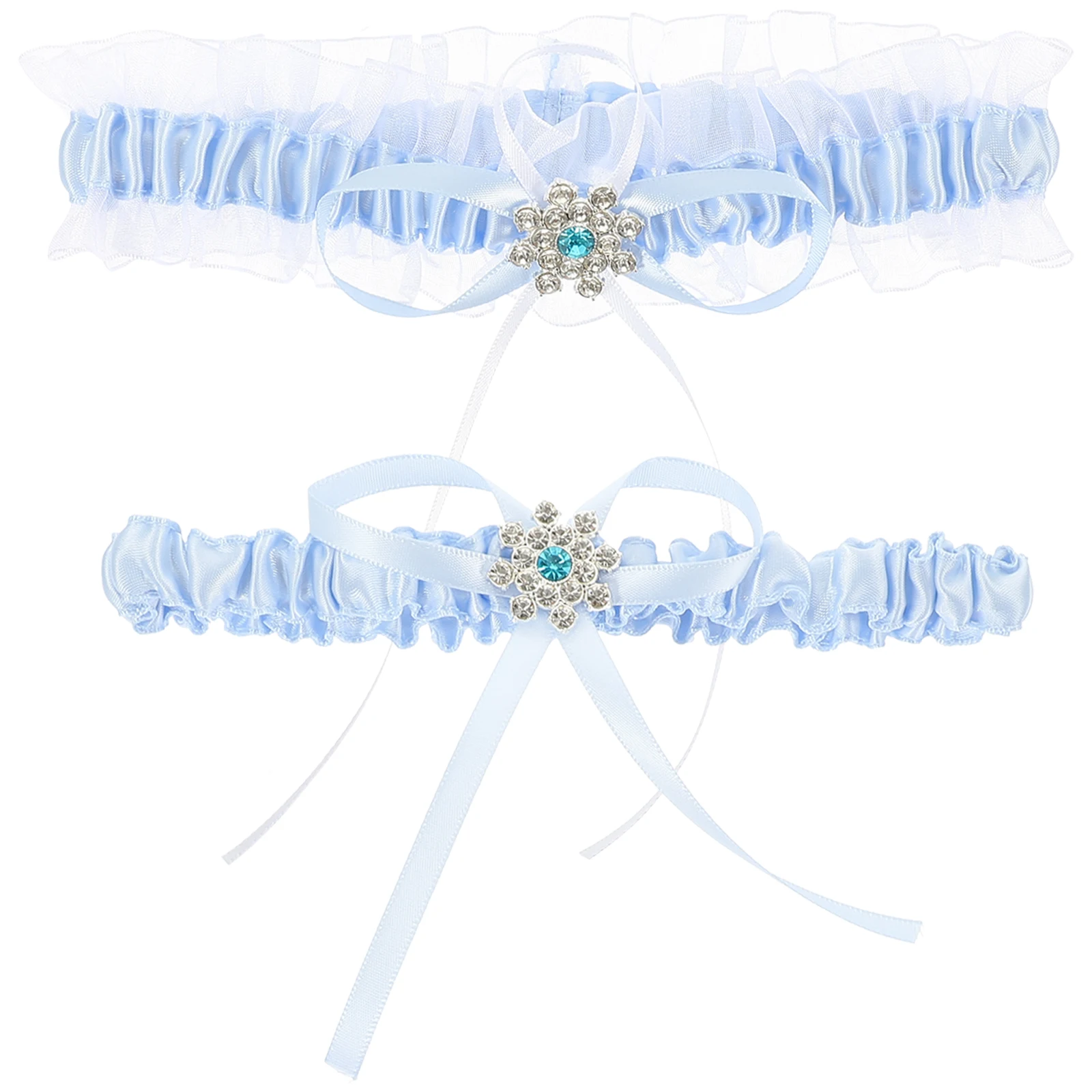 

1 set Lace Rings for Wedding Bridal Leg Strap Stretch Garters High Stockings Lace Ring