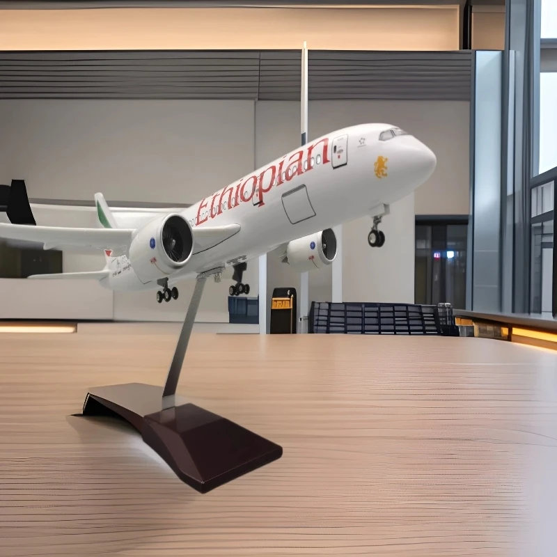 

Toy Planes 47CM 1:135 Scale Aircraft Diecast Model B787 Ethiopia Airlines Airway W Base Wheel Resin Assembly Aircraft Collection