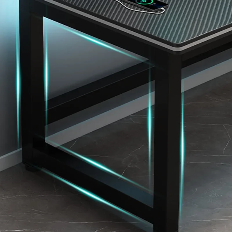 Standing Floor Shelf Living Room Office Desk Storage Metal Arbenic Computer Desks European Black Mesa De Escritorio Furniture