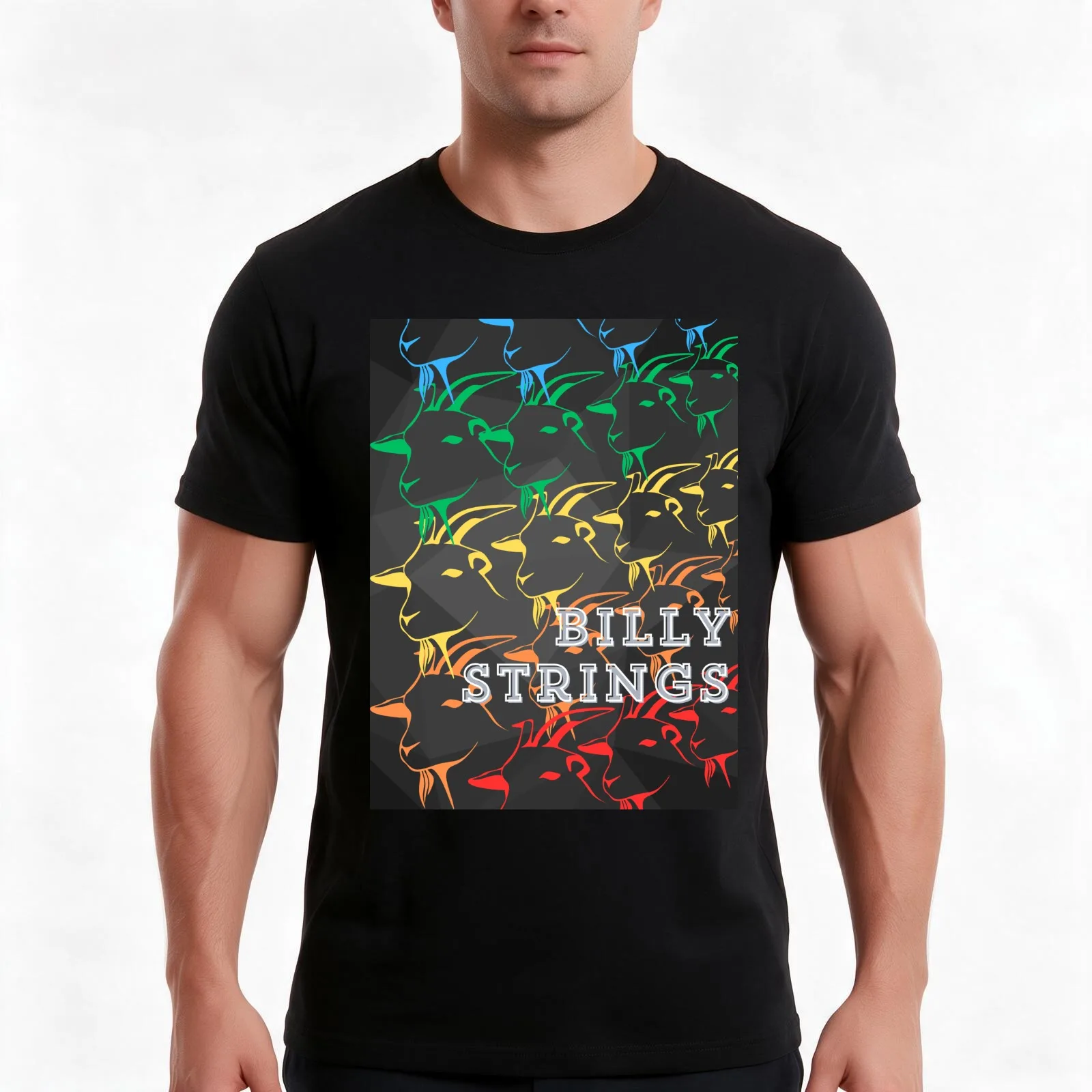 Billy Strings Goats T-Shirt, Cool Short Sleeve T Shirt, Loose Casual Summer Unisex Top