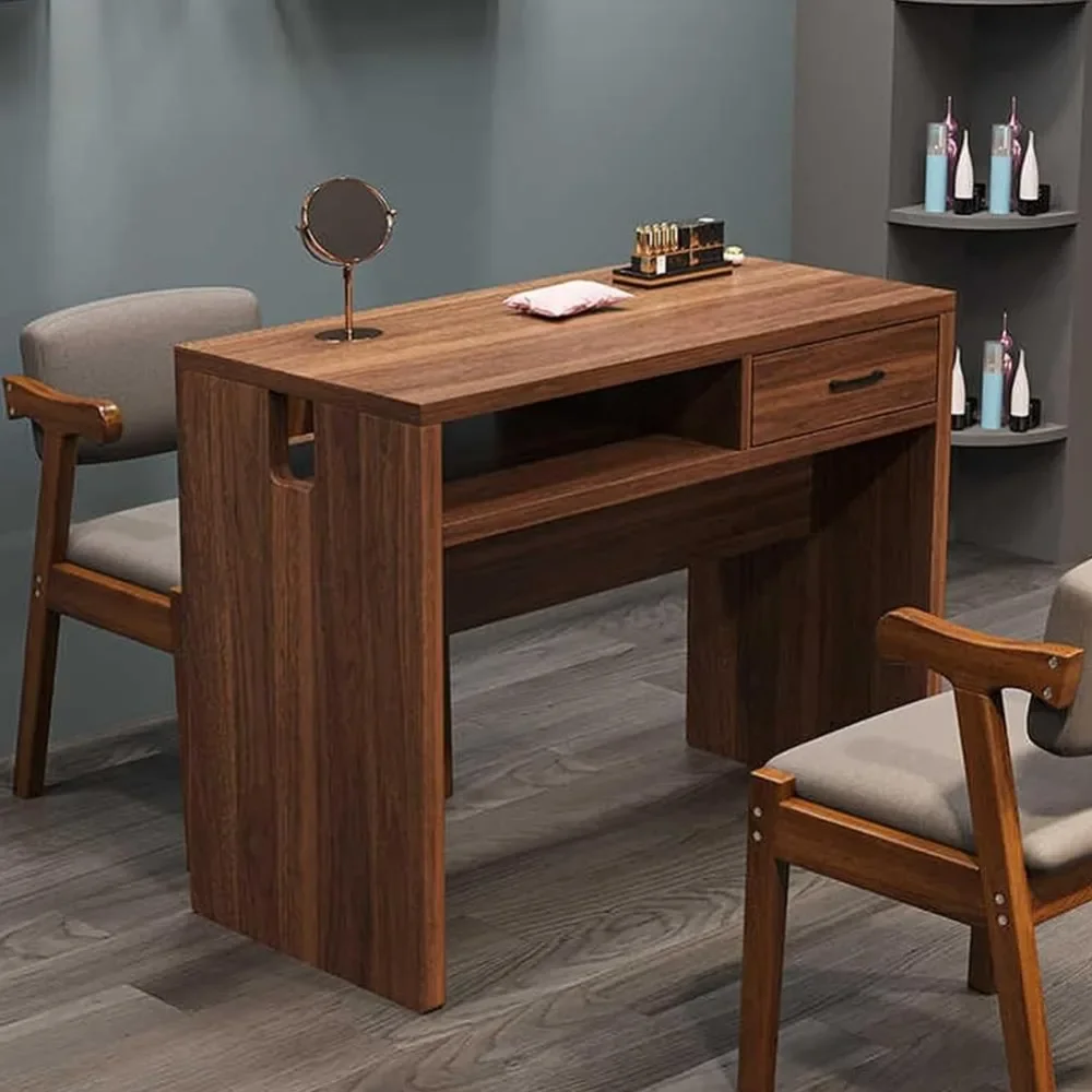 

Wooden Professional Manicure Table, Modern Beauty Salon Workstation Manicure Table, Manicure Table for Makeup Beauty Spa Salon,