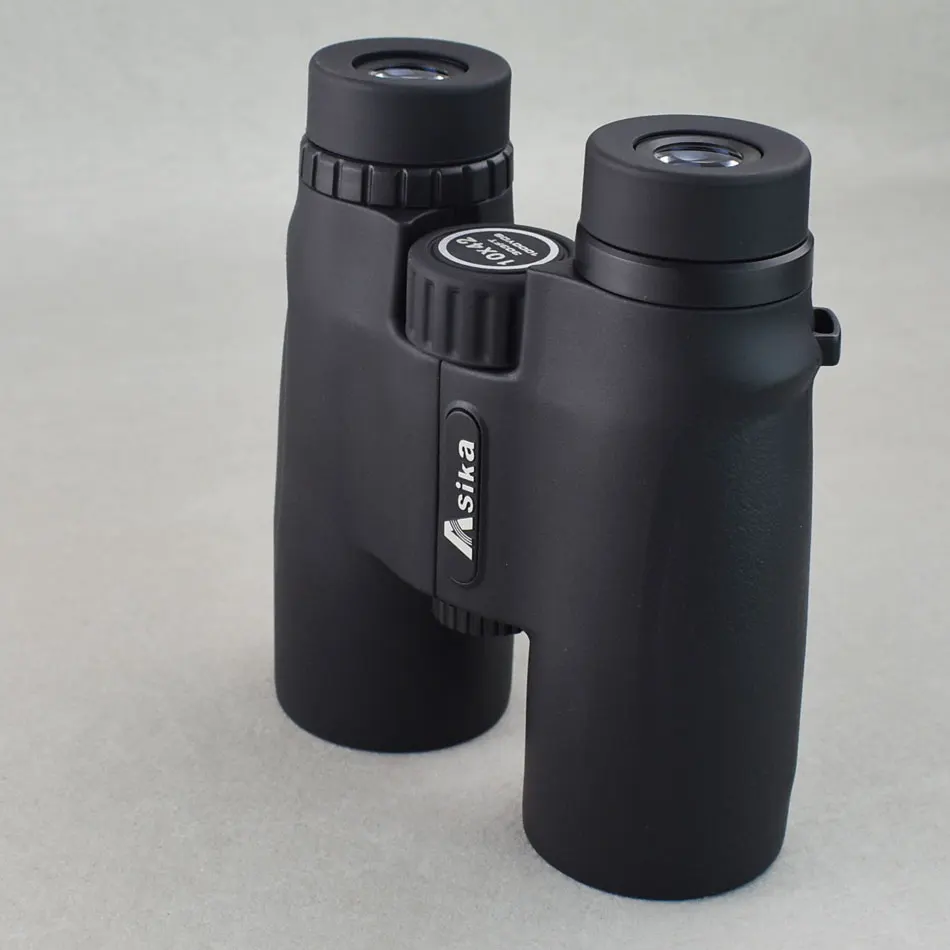 Asika 10X42 Binoculars HD High Quality Camping Hunting Scopes Telescopes Bak4 Prism Optics Powerful Long Range Night Vision