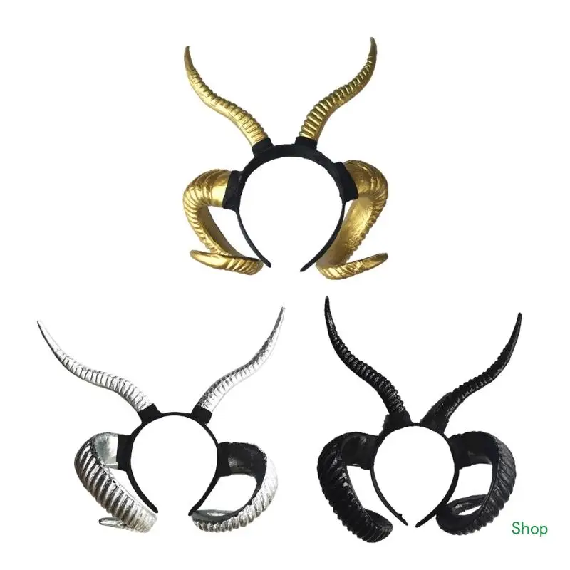 

Dropship Realistic Animal Horn Headband Masquerade Balls Costume Hairband Party Hairhoop