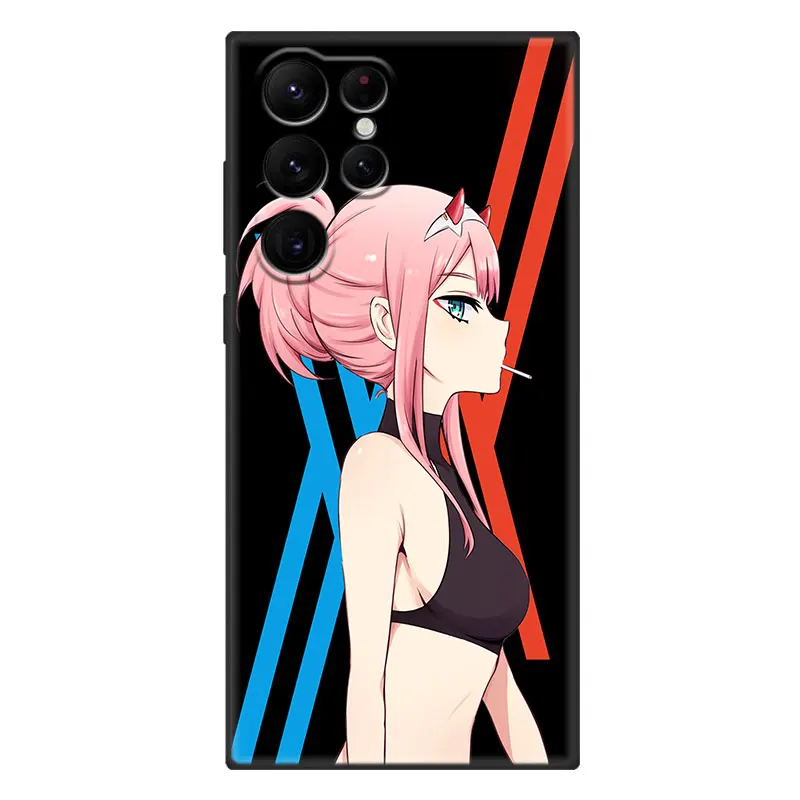 Anime Zero Two Darling in the FranXX Case For Samsung Galaxy S23 S22 S21 Ultra S20 FE 5G S10E S10 Lite S9 S8 Plus S7 Edge Cover