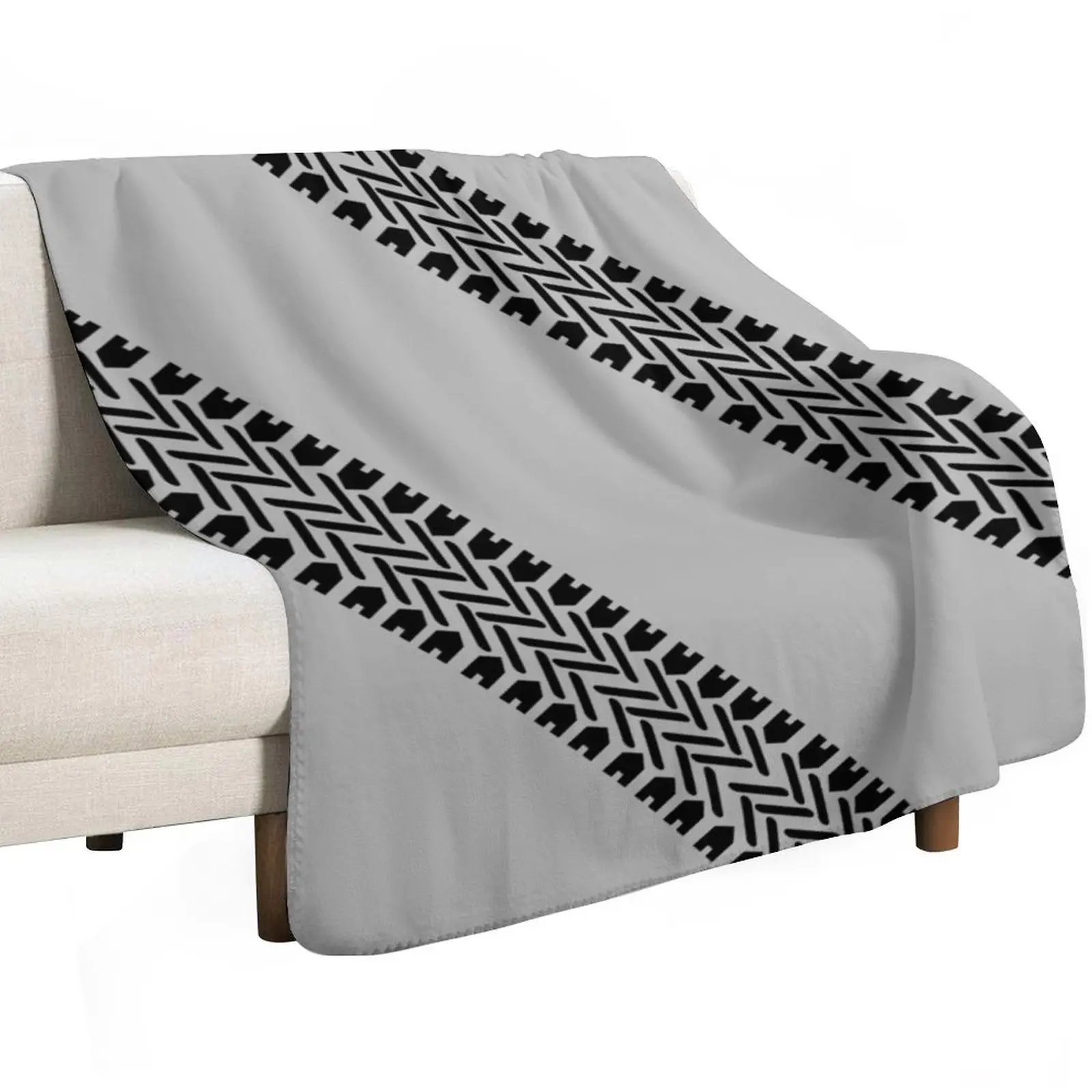 Tire Tracks Throw Blanket Elegant Warm Throw Blanket for Hotel Home