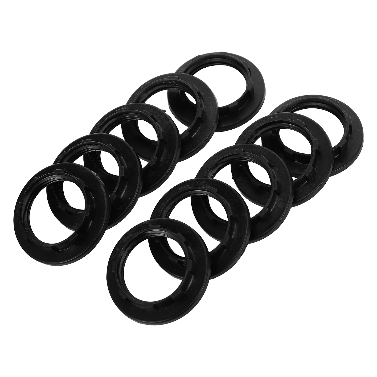 

10pcs E14 Lamp Shade Collar Rings Plastic Light Holder Heat Resistant Easy Install 2.8Cm 1.01 Inner Diameter Lighting