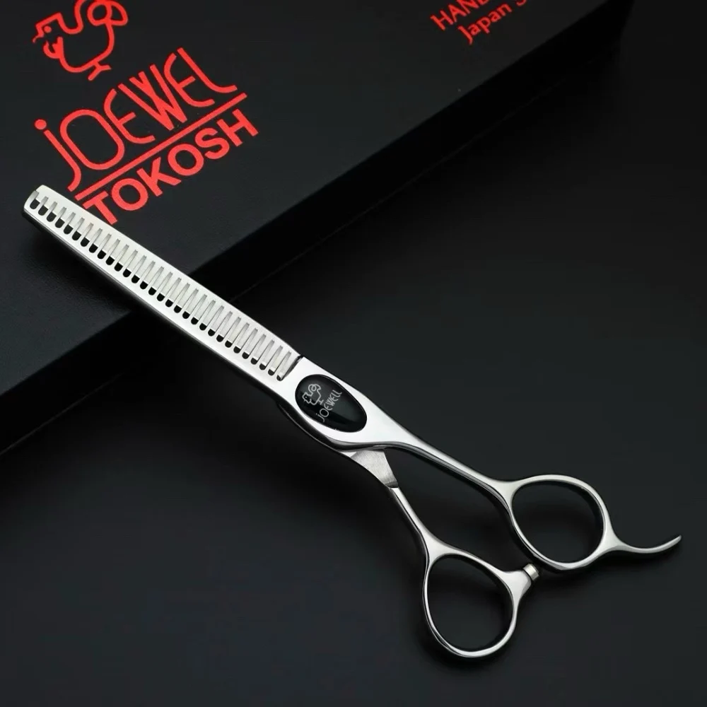 jOEWELL 5.5 6 6.5 7inch 440C steel  For hairdressers only hair cutting tools hairdressing flat scissors and Teeth scissors salon