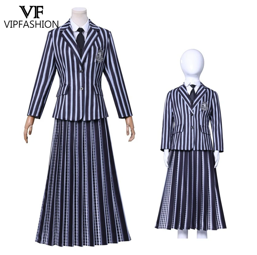 mere-de-la-mode-vip-costume-de-cosplay-d'ecole-de-l'academie-nevermore-uniforme-de-fete-a-rayures-noires-tenue-complete-d'halloween