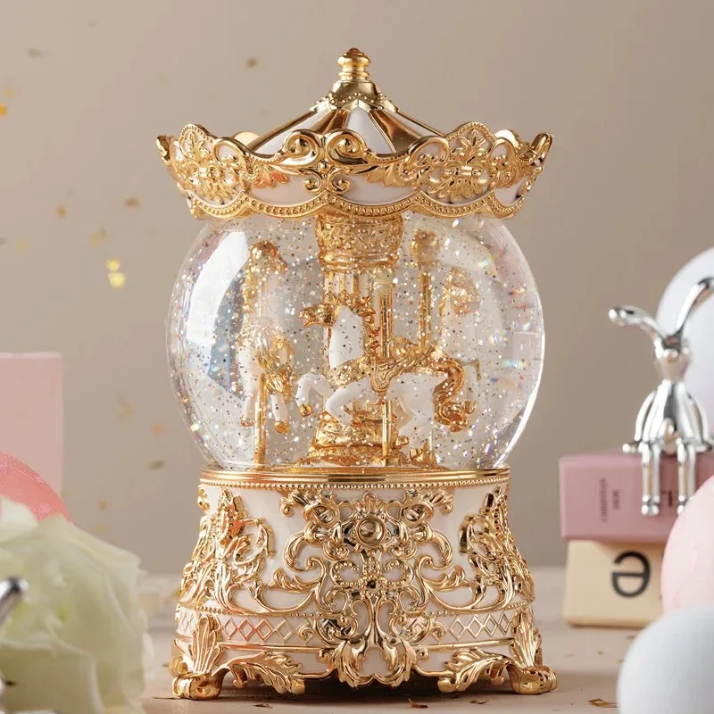 Crystal Ball Music Box Music Box Carousel