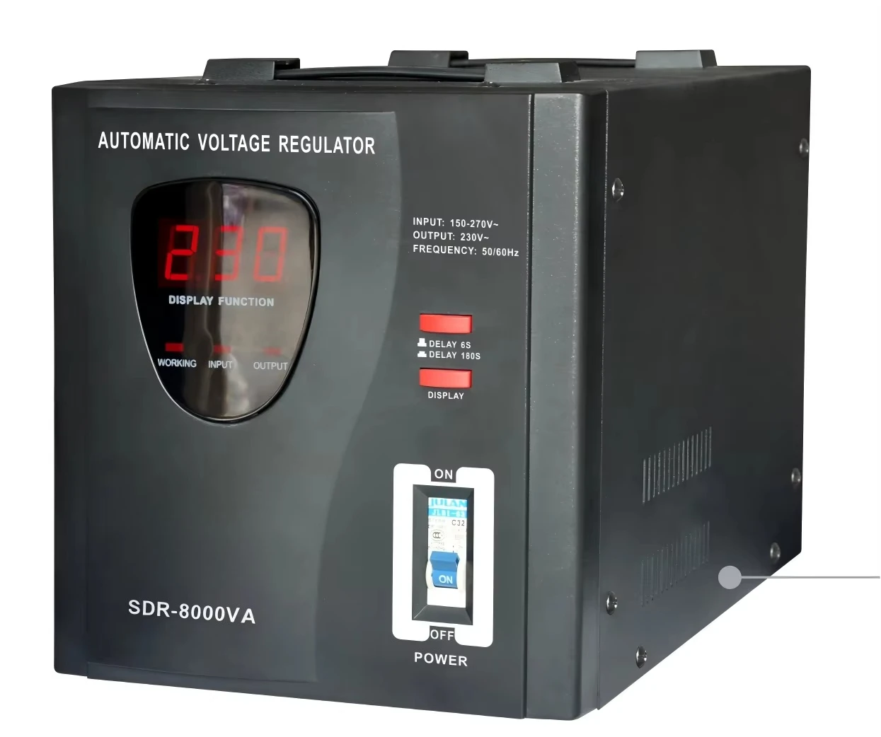 KEBO SDR 8000VA Automatic AC Voltage Regulator Single Phase Relay Type Stabilizer for Home Appliance PC Material for Home Use
