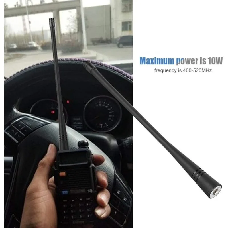 10szt UHF 400-520MHz SMA-M Antena z miękkiej gumy do TYT MD-380 MD-390 MD-446 MD-280 TH-UV8R UVF9D F8 F5 F7 TH-F1 TC-3000A — zdjęcie produktu 6