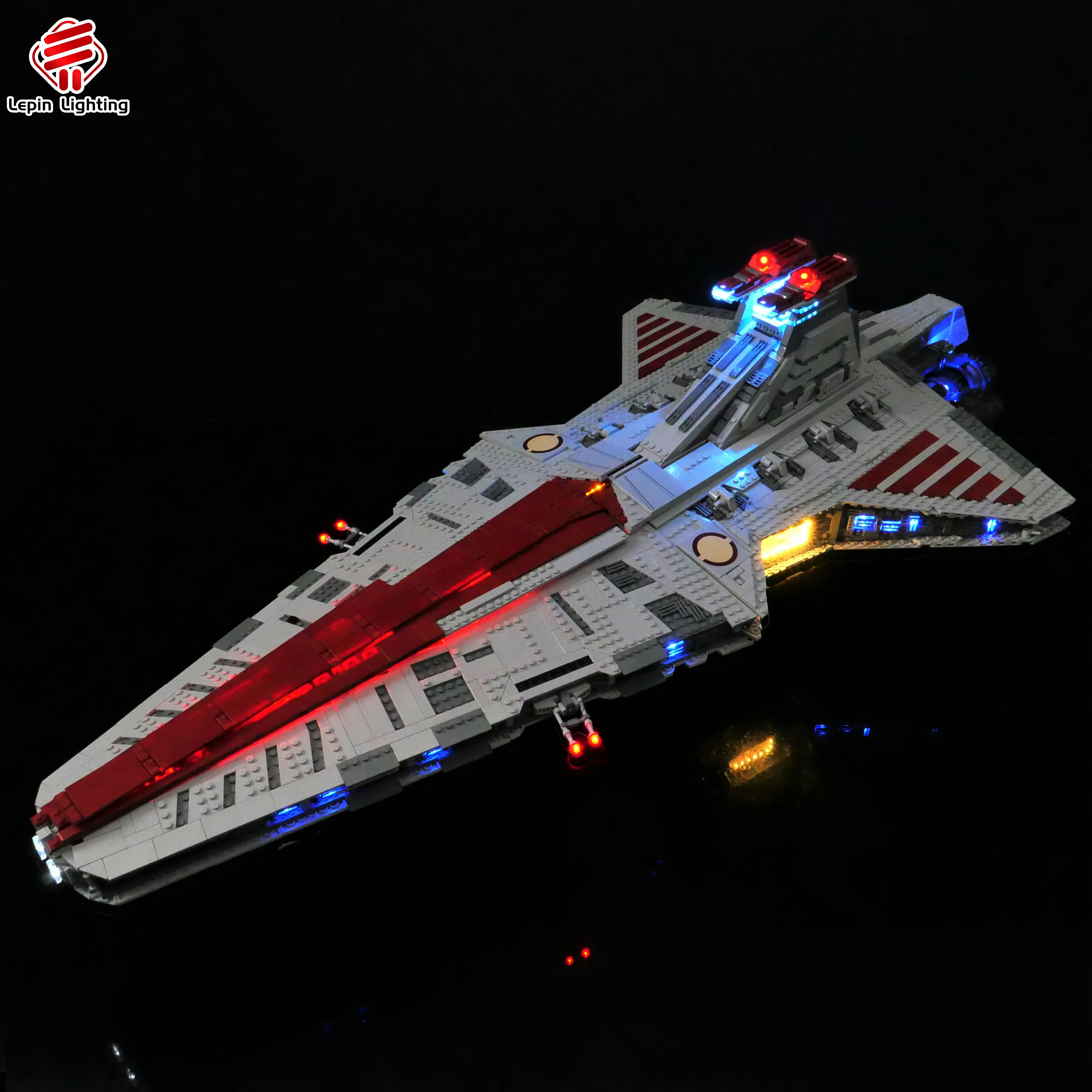 LED Lighting Kit Compatible with 75367 Heavy Galactic Attack Cruiser Building Blocks Model Decorative Light Set (Lights Only)