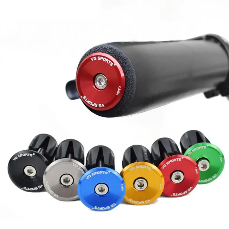 1 Pair Mountain Road Bike Handlebar End Plugs Aluminum Alloy Handle Bar End BMX MTB Bike Grip Cover Accessories