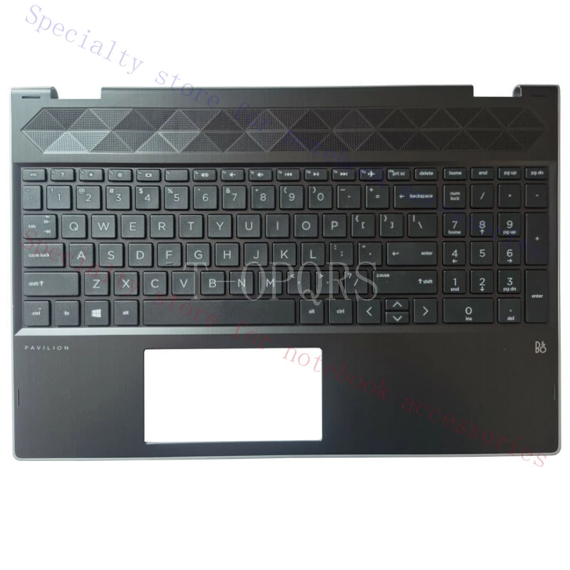 

A+ NEW for HP PAVILION X360 15T-CR 15-CR TPN-W132 Upper Case Palmrest Cover Keyboard