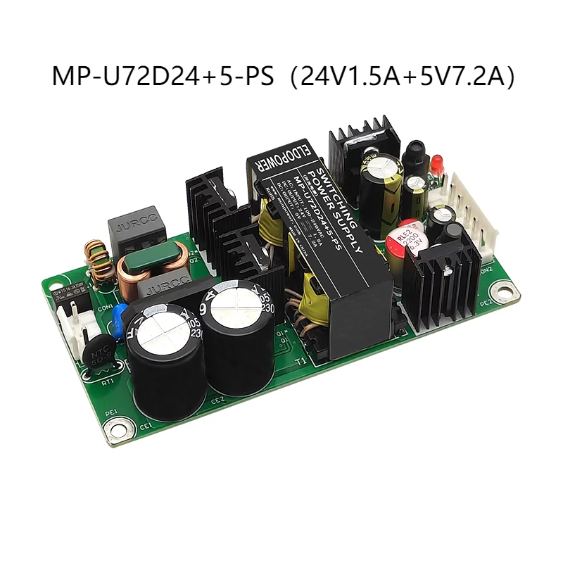 220V to 24V/12V+5V Switch Power Supply Bare Board 72W Output Dual Isolation Adjustable Industrial Grade Power Supply Ac-Dc