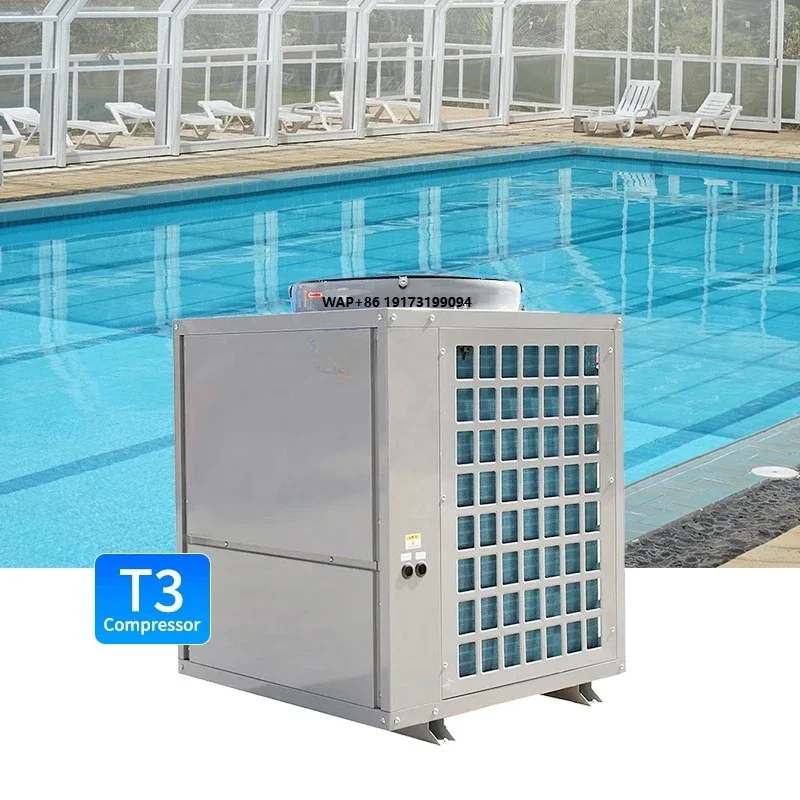 WiFi Controlled Air Source Heat Pump for Commercial Swimming Pool Heaters and Chillers