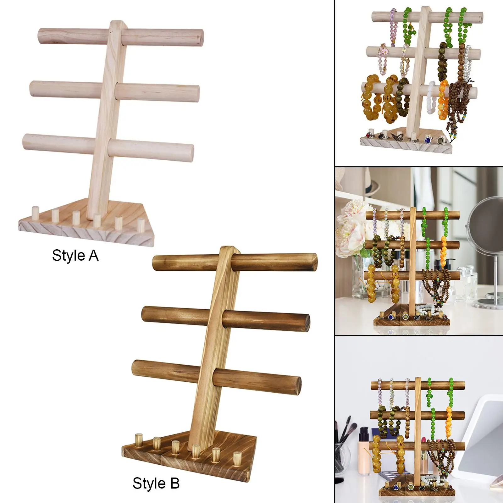 

Jewelry Display Stand Tabletop Watch Holder for Showcase Hair Hoop Tradeshow