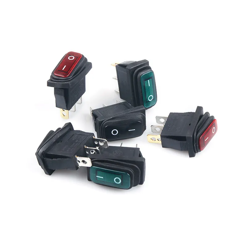30pcs   Switch KCD3 for 3Pin 2Position 20A Silver Contact