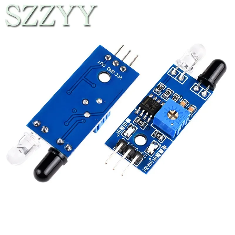 Picture 5: Smart Electronics New for Arduino Diy Smart Car Robot Reflective Photoelectric 3pin IR Infrared Obstacle Avoidance Sensor Module