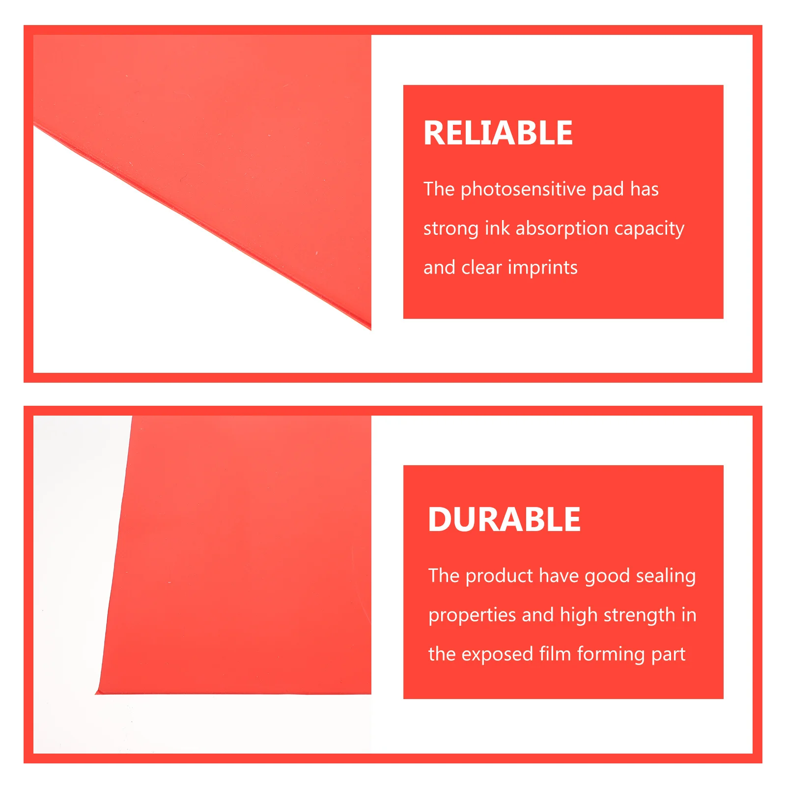 Estera para sellos fotosensible, almohadilla de absorción de tinta de alta calidad de 2,3mm de espesor, fácil de usar, duradera, impresión clara